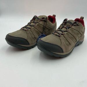NIB!! Columbia Women's Redmond V2 Waterproof Hiking Shoe, Sz 8.5, Pebble/Beet